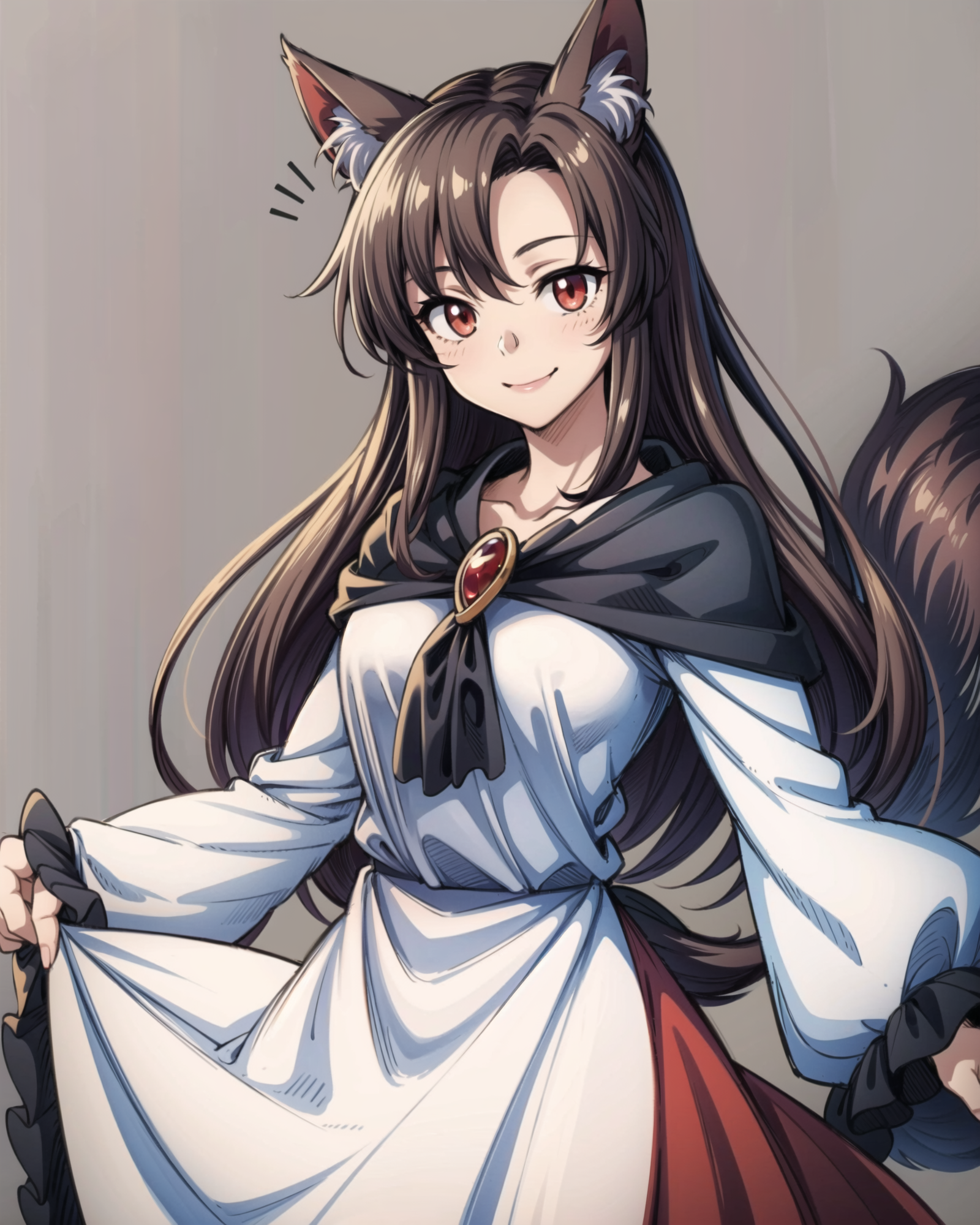 00018-1551215532-_lora_imaizumikagerou_1_,imaizumi kagerou, 1girl,animal ears, brown hair,long hair,red eyes,brooch, wolf tail,long sleeves,dress.png